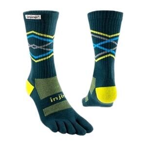 Injinji Run Lightweight Crew Toe Socks – Lightweight Running & Walking Socks LRG